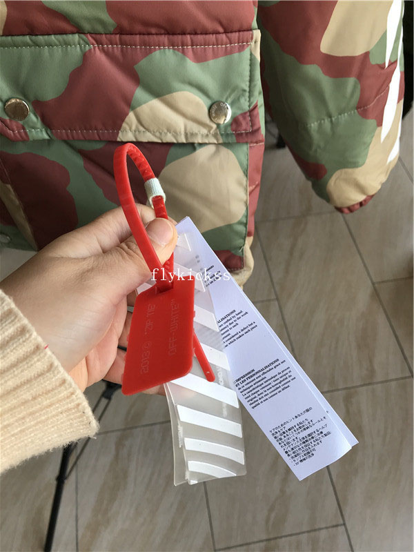 Off-White Diagonals Camouflage Down Jacket